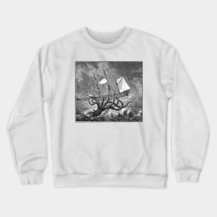 Giant Octopus Attack Crewneck Sweatshirt